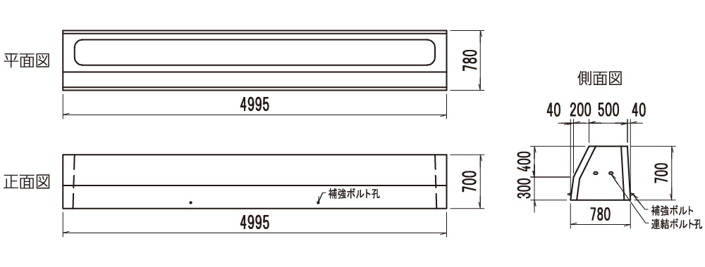 クレーバベース500S C型の図面