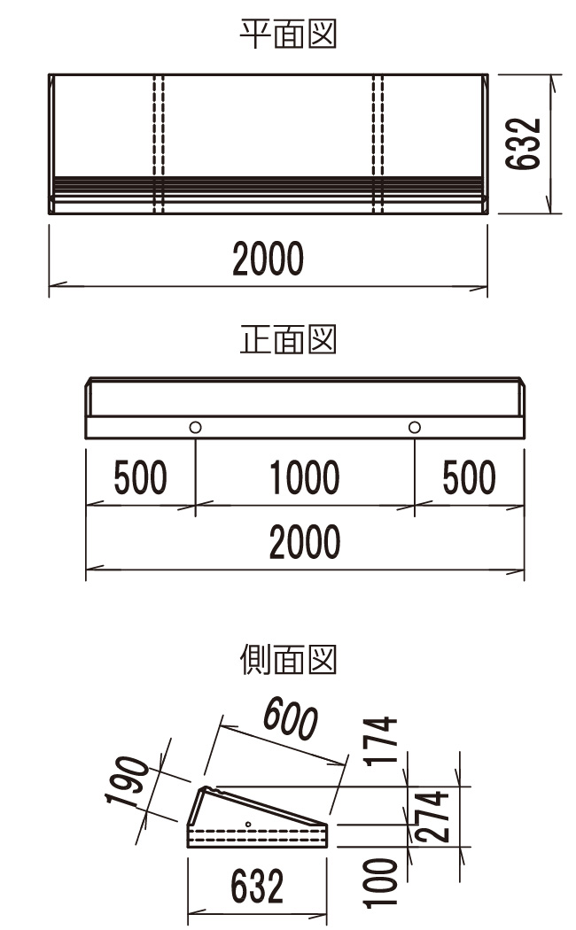 ステアブロックM型の図面