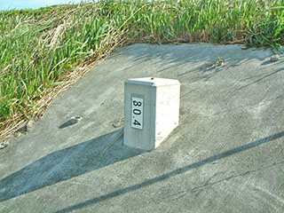 距離杭設置後の様子